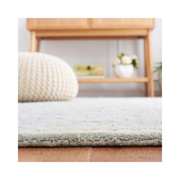 Safavieh Cambridge Hand Tufted Accent Rug- Blue - Gold- 2 x 3 ft. - CAM234A-2