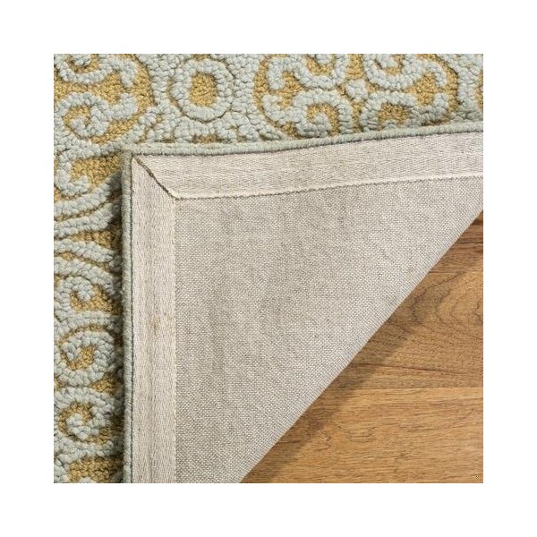 Safavieh Cambridge Hand Tufted Accent Rug- Blue - Gold- 2 x 3 ft. - CAM234A-2