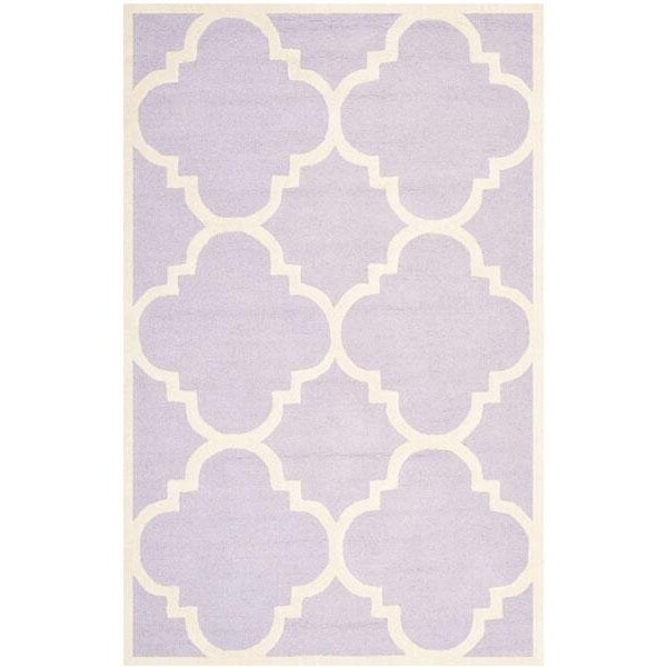 Safavieh Cambridge Hand Tufted Runner Rug- Lavander - Ivory- 2 ft. 6 in. x 10 ft. - CAM140C-210
