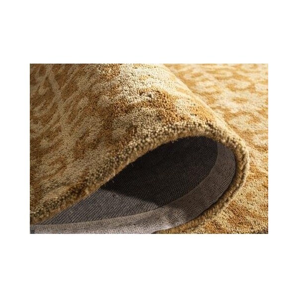 Safavieh 2 ft.-3 in. x 14 ft. Runner Traditional Antiquity- Gold and Beige Hand Tufted Rug - AT411A-214
