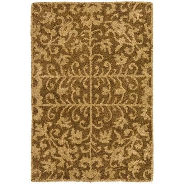 Safavieh 2 ft.-3 in. x 14 ft. Runner Traditional Antiquity- Gold and Beige Hand Tufted Rug - AT411A-214