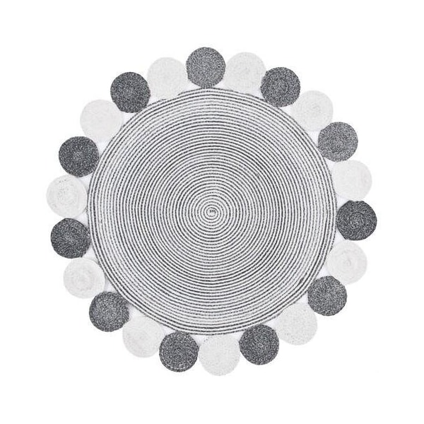 Safavieh 6 x 6 ft. Cape Cod Round Area Rug, Charcoal & Ivory - CAP231H-6R