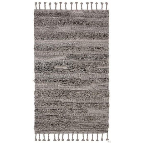 Safavieh 4 x 6 ft. Casablanca Rectangle Hand Loomed Wool RugSilver - CSB450G-4