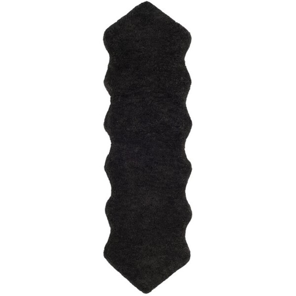 Safavieh 2 ft.-3 in. x 8 ft. Sheep Shag Hand Woven Runner Rug, Charcoal - SSG101C-28