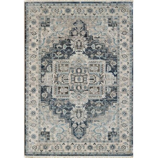 Dynamic Rugs Dynamic Rugs JN246882590 2 ft. x 3 ft. 11 in. Juno 6882 Rectangle Transitional Area Rug - 590 Dark Blue & Cream - JN246882590