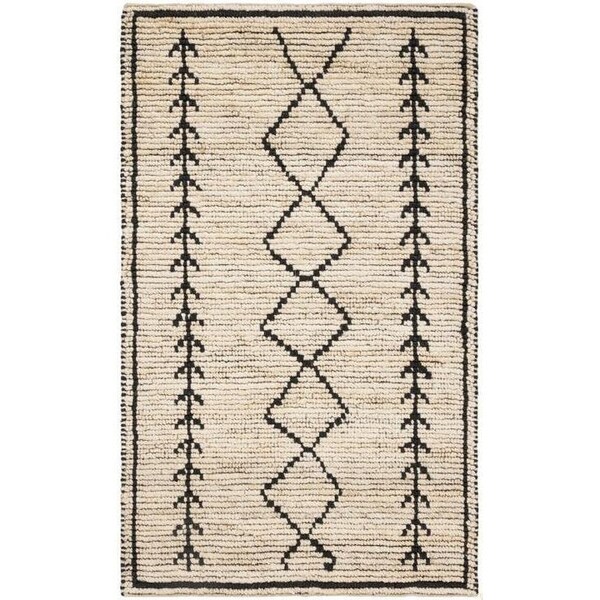 Safavieh Bohemian Hand Woven Accent RugIvory & Black 2 x 3 ft. - BOH701A-2
