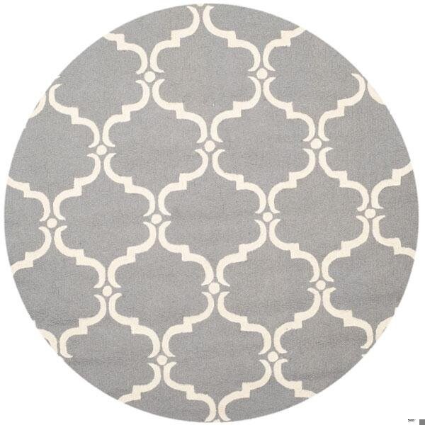 Safavieh Cambridge Hand Tufted Runner Rug- Dark Grey - Ivory- 2 ft. 6 in. x 10 ft. - CAM703D-210