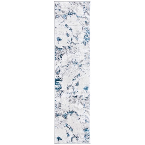 Safavieh 2 x 14 ft. Amelia Runner Rug Grey & Blue - ALA232G-214