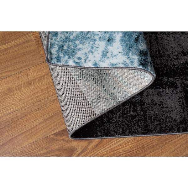 World Rug Gallery Contemporary Abstract Circle Design Soft Area Rug 2' x 3' Gray - 307GRAY2X3