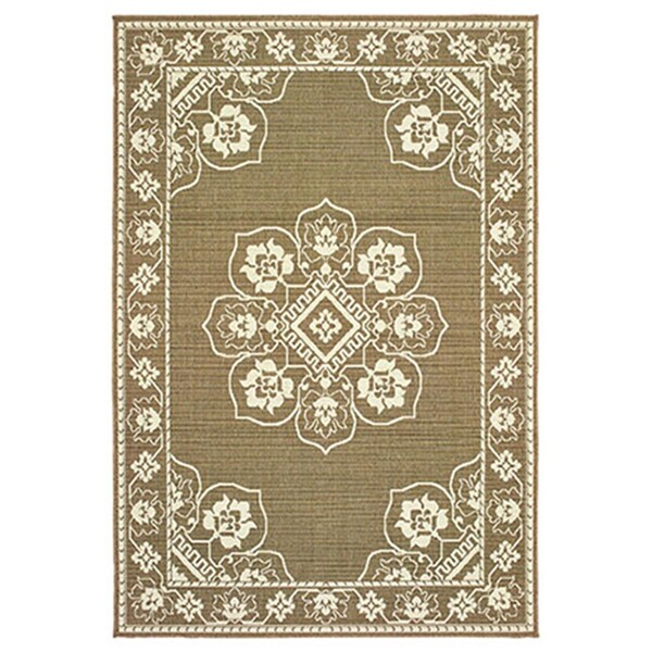 Oriental Weavers 1 ft. 9 in. x 3 ft. 9 in. Marina Rectangle Rug Tan - M7764J053114ST