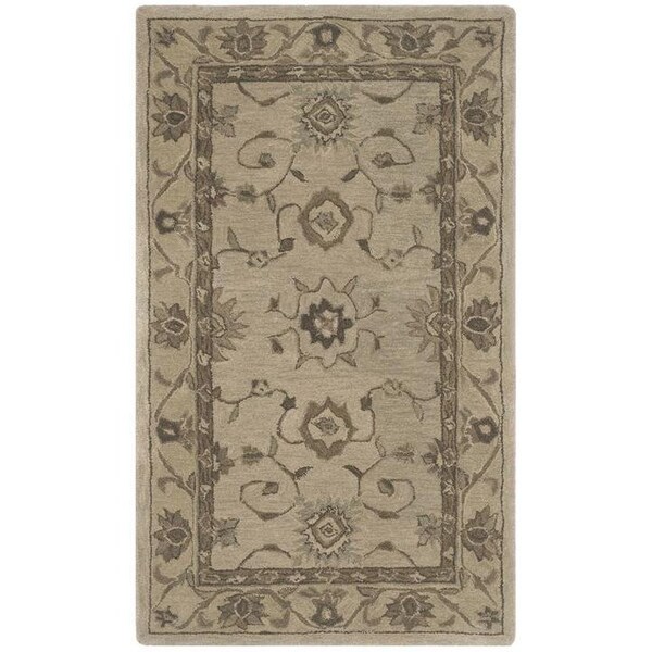 Safavieh Anatolia Medium Rectangle Area RugBeige & Beige 5 x 8 ft. - AN586G-5