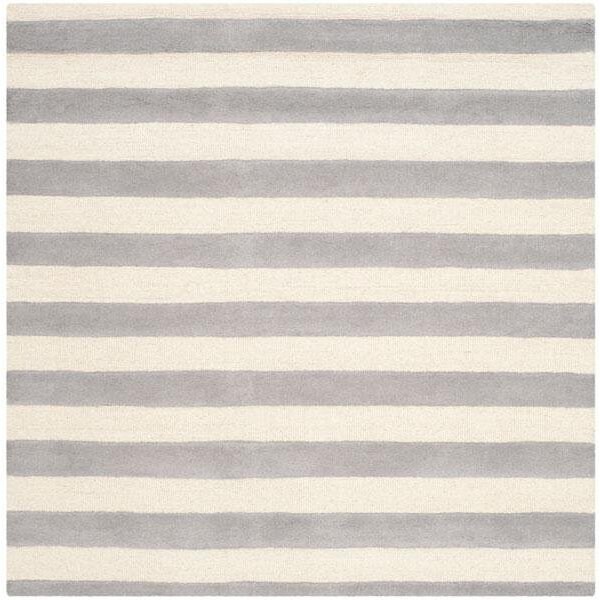 Safavieh Cambridge Hand Tufted Runner Rug, Grey and Ivory - 2 ft.-6 in. x 10 ft. - CAM154A-210