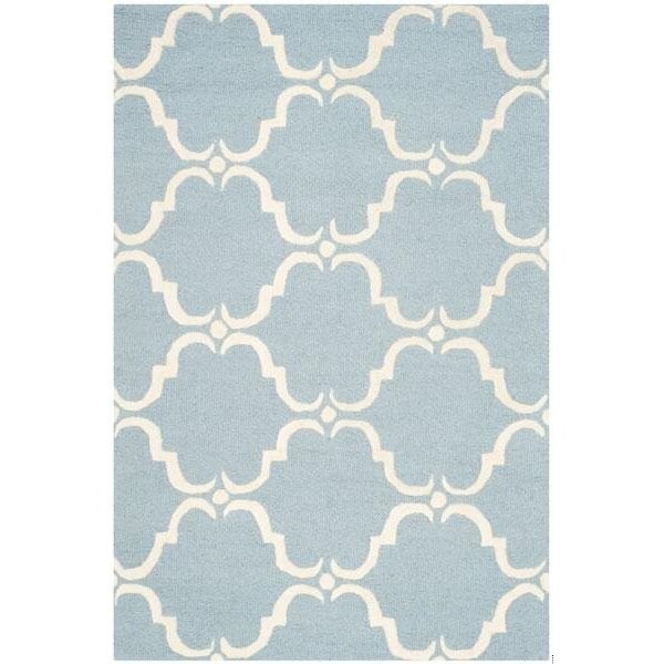 Safavieh Cambridge Hand Tufted Runner Rug- Blue - Ivory- 2 ft. 6 in. x 6 ft. - CAM703B-26