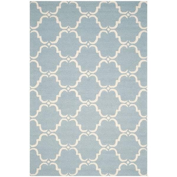 Safavieh Cambridge Hand Tufted Runner Rug- Blue - Ivory- 2 ft. 6 in. x 6 ft. - CAM703B-26