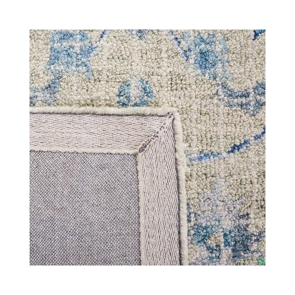 Safavieh Blossom Hand Tufted Runner Area RugSilver & Blue 2 ft.-3 in. x 8 ft. - BLM812F-28