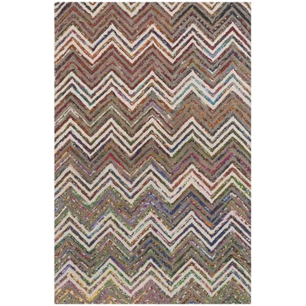 Safavieh Nantucket Hand Tufted Rectangle Rug- Beige - Grey- 3 x 5 ft. - NAN601B-3