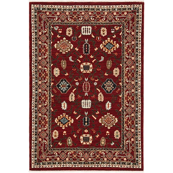 Oriental Weavers 2 ft. x 6 ft. Lilihan Machine Woven Runner RugRed - L043S6060190ST