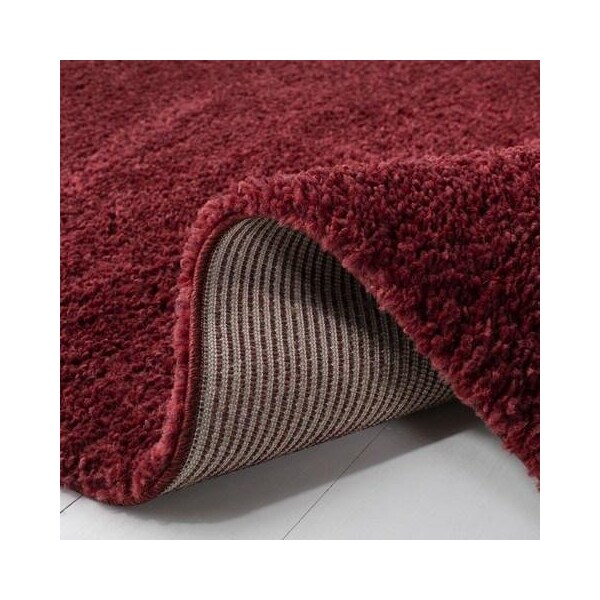 Safavieh August Shag Power Loomed Runner Area RugBurgundy 2 ft.-3 in. x 8 ft. - AUG900S-28