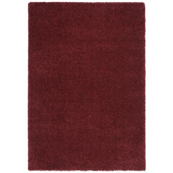 Safavieh August Shag Power Loomed Runner Area RugBurgundy 2 ft.-3 in. x 8 ft. - AUG900S-28