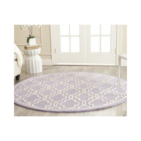 Safavieh Cambridge Hand Tufted Runner Rugs, Lavander and Ivory - 2 ft.-6 in. x 8 ft. - CAM131C-28