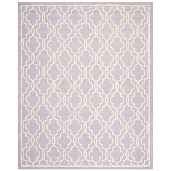 Safavieh Cambridge Hand Tufted Runner Rugs, Lavander and Ivory - 2 ft.-6 in. x 8 ft. - CAM131C-28