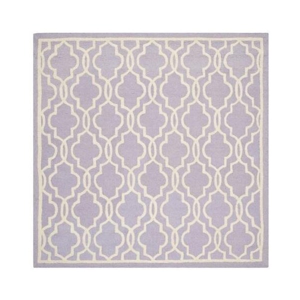 Safavieh Cambridge Hand Tufted Runner Rugs, Lavander and Ivory - 2 ft.-6 in. x 8 ft. - CAM131C-28
