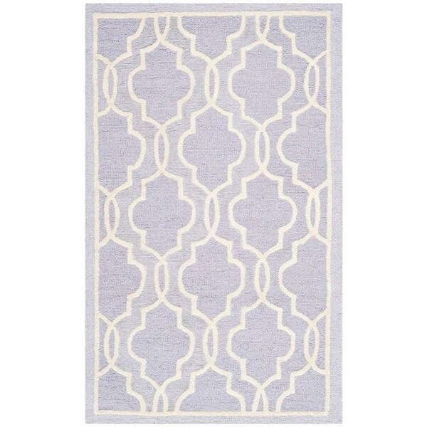 Safavieh Cambridge Hand Tufted Runner Rugs, Lavander and Ivory - 2 ft.-6 in. x 8 ft. - CAM131C-28