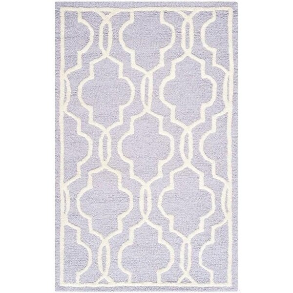 Safavieh Cambridge Hand Tufted Runner Rugs, Lavander and Ivory - 2 ft.-6 in. x 8 ft. - CAM131C-28