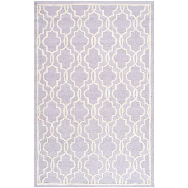 Safavieh Cambridge Hand Tufted Runner Rugs, Lavander and Ivory - 2 ft.-6 in. x 8 ft. - CAM131C-28