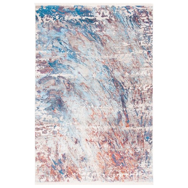 Safavieh 2 x 5 ft. Vintage Persian Power Loomed Rectangle Area Rug Blue & Rust - VTP452P-25