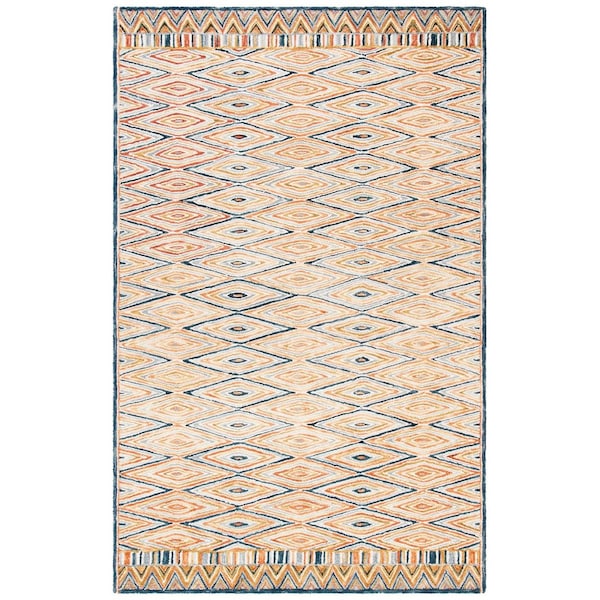 Safavieh 4 x 6 ft. Aspen Bohemian Hand Tufted Rectangle Area Rug, Gold & Rust - APN808D-4