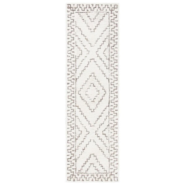 Safavieh 2 ft. 3 in. x 8 ft. Casablanca Hand Tufted Runner Area Rug, Taupe & Ivory - CSB205E-28