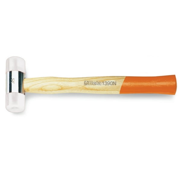 Beta 1390N Nylon Face Hammer, Wooden Handle 52 oz - 013900560