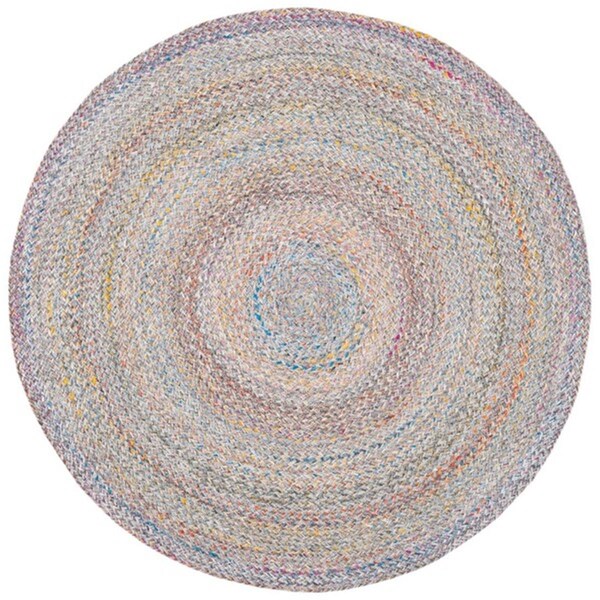 Safavieh 3 x 3 ft. Cape Cod Round Area Rug; Blue & Green - CAP224Y-3R