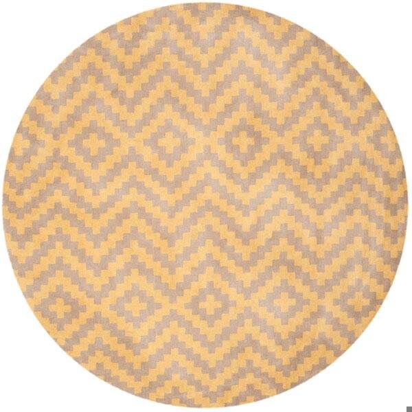 Safavieh Cambridge Hand Tufted Small Rectangle Rug- Taupe - Gold- 4 x 6 ft. - CAM324X-4