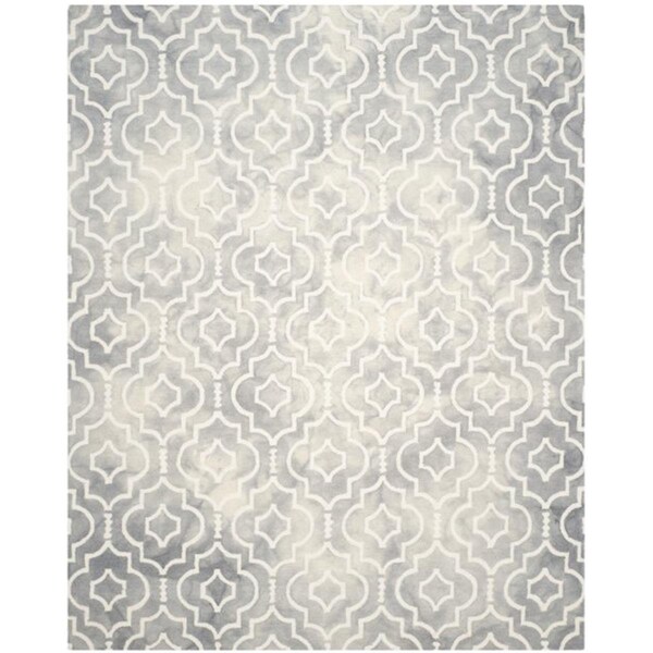 Safavieh Dip Dye Hand Tufted Rectangle Rug- Grey - Ivory- 2 x 3 ft. - DDY538C-2
