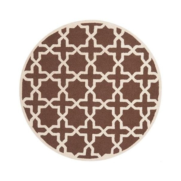 Safavieh Cambridge Hand Tufted Large Rectangle Rugs, Dark Brown and Ivory - 9 x 12 ft. - CAM125H-9