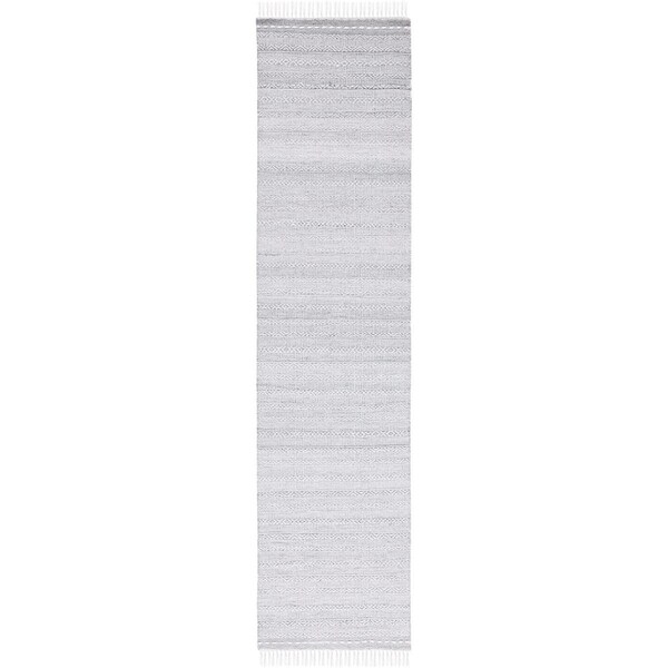 Safavieh 2 ft. 3 in. x 9 ft. Striped Kilim Runner Area Rug Grey & Ivory - STK104F-29