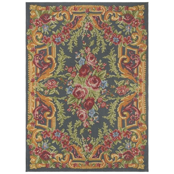 Safavieh Classic Vintage Cottage Rectangle Power Loomed RugsGrey & Rose 8 x 10 ft. - CLV112F-8