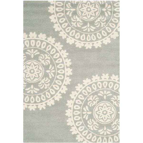 Safavieh Bella Hand Tufted Accent Rug- Grey - Ivory- 2 x 3 ft. - BEL121A-2