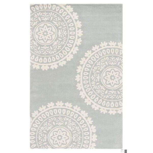 Safavieh Bella Hand Tufted Accent Rug- Grey - Ivory- 2 x 3 ft. - BEL121A-2