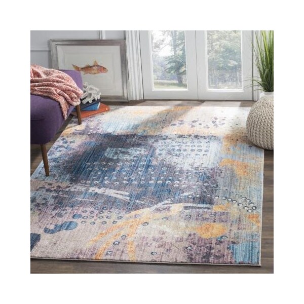 Safavieh 4 x 6 ft. Bristol Power Loomed Medium Rectangle Area Rug, Multi-Color - BTL355M-4