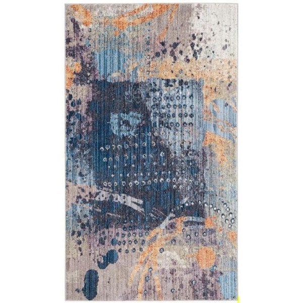 Safavieh 4 x 6 ft. Bristol Power Loomed Medium Rectangle Area Rug, Multi-Color - BTL355M-4