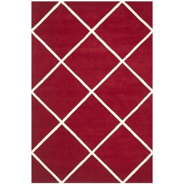 Safavieh Chatham Hand Tufted Accent Rug- Red - Ivory- 2 x 3 ft. - CHT720G-2