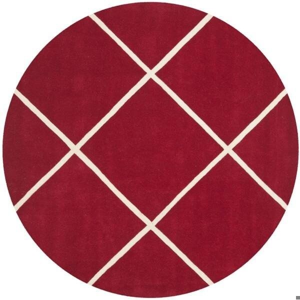 Safavieh Chatham Hand Tufted Accent Rug- Red - Ivory- 2 x 3 ft. - CHT720G-2