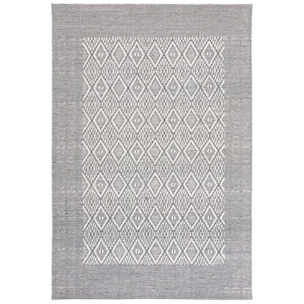 Safavieh 6 x 6 ft. Vermont Contemporary Hand Woven Square Rug Ivory & Black - VRM155Z-6SQ