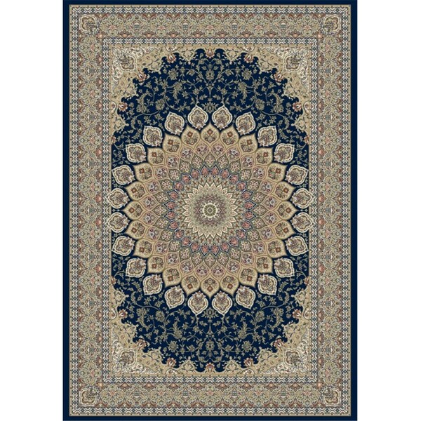 Dynamic Rugs Ancient Garden Rectangular Rug- Navy - 6 ft. 7 in. x 9 ft. 6 in. - AN710570903484