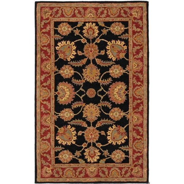 Safavieh 4 Ft. x 6 Ft. Small Rectangle- Traditional Classic Navy And Red Hand Tufted Rug - CL359A-4