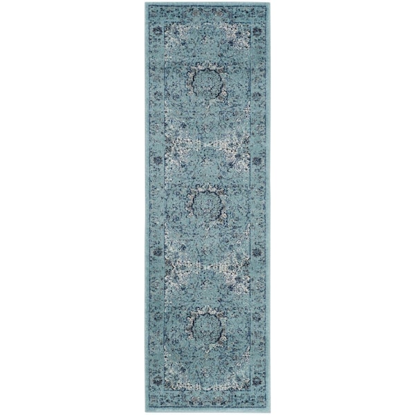Safavieh Evoke Runner Rug, Light Blue and Light Blue - 2 ft. 2 in. x 9 ft. - EVK220E-29