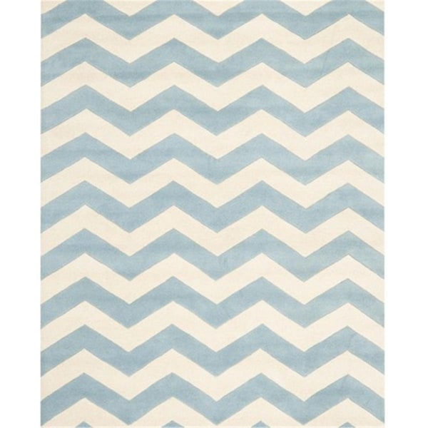 Safavieh Chatham Hand Tufted Runner Rug- Blue - Ivory- 2 ft. 3 in. x 5 ft. - CHT715B-25